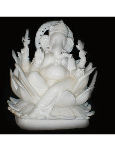 Malvia Ganesh Lotus statue