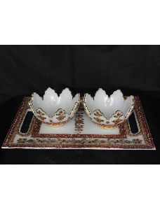 Malvia Marble Bowl Tray