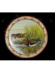 marble Bird plate