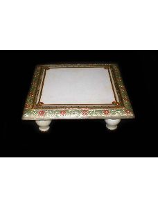 Malvia Silver Stool Marble