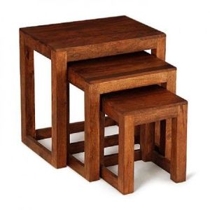 Solid Wood Nesting Table (Set Of-3)