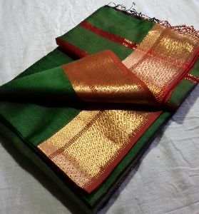 Designer Silk Cotton Handloom Saree