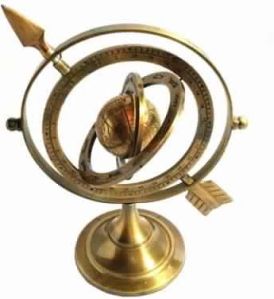 Brass Armillary Sphere 8 Inch