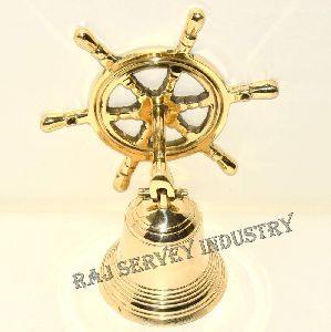 Nautical Marine Shiny Brass Wheel