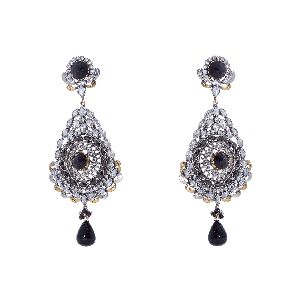 ADORABLE LONG TRENDY VICTORIAN EARRINGS