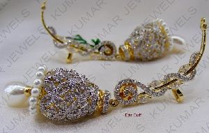 CZ DESIGNER JHUMKI EAR CUFFS