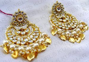 GOLDEN PARTY WEAR EARRINGS