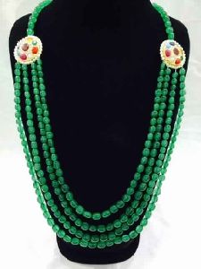 GREEN BOLLYWOOD STYLE NECKLINE