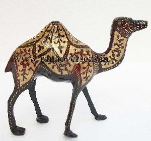 Brass Metal Decorative Nakkashi Work Camel