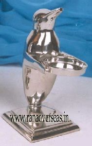 Brass Metal Decorative Silver Plate Penguin