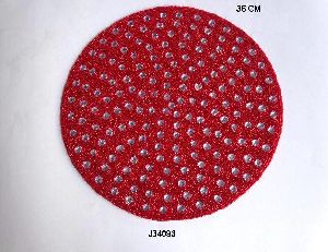 Glass bead place mat