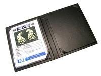 Black pu leather declaration cum verification certificate holder folder