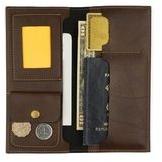 Leather Travel Wallet Document Holder