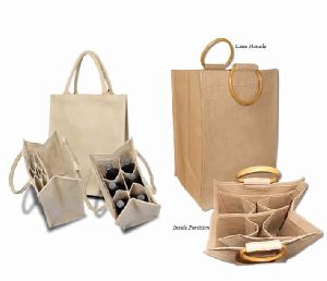 6 Bottle Jute Bag