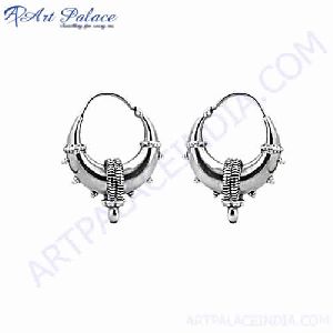 Indian Designer Silver Earring