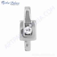 New Fashionable Cz Gemstone Silver Pendant