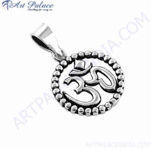 Religious OM Silver Pendant