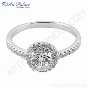 Royal Cubic Zirconia Silver Ring