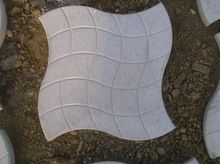 pvc waves tiles reflective paver mold