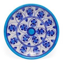 Blue handmade blue pottery plates