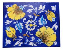 blue potery tiles