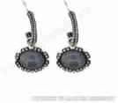 LABRADORITE GEMSTONE SILVER EARRING