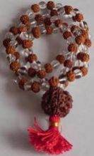 Crystal Rudraksha Jap mala