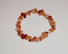 Red Cornelian Gemstone Chips Bracelets