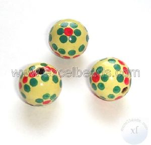 Hand Painted Wooden Beads