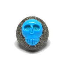 Turquoise Skull Ring