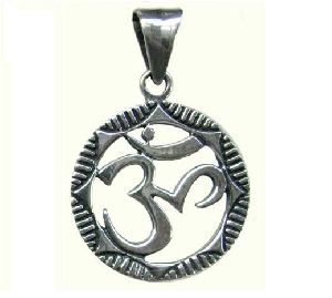 Sterling Silver AUM Pendant