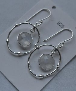 Sterling Silver with Moonstone Earrings