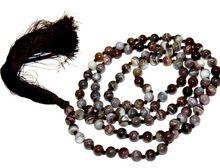 Botswana Agate Gemstone Chakra Knotted Round Mala