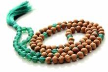 Green Onyx Spiritual Mala Beads Sandalwood 108 Beads