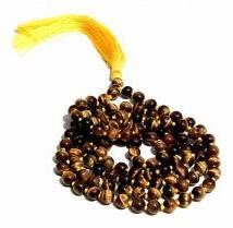 Natural Tiger's Eye Round Beads Yoga Mala