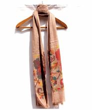 Stole Premium Luxury Hand Embroidered Camel Stole