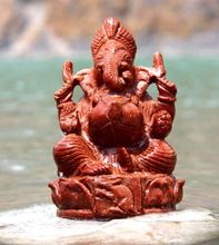Sunstone Lord Ganesha Handcrafted Premium Gemstone Statue