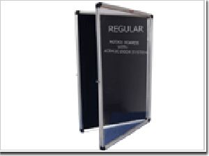 Black Notice Boards with Acrylic door System