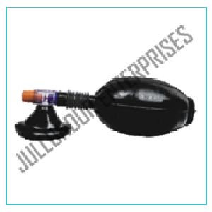 BLACK RUBBER RESUSCITATOR REGULAR ADULT