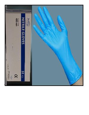 Nitrile Examination Gloves 400 mm Powder FREE