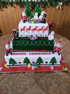 Merry Christmas Cake 01