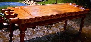 Ayurveda Wooden Massage Table - Single piece Neem -