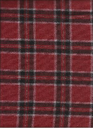 Woolen Tweed Check Fabric