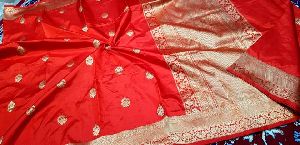 Pure silk katan handloom khadi Sarees with banarasi kadwa buta