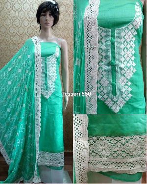 tessori chanderi cotton designer suits