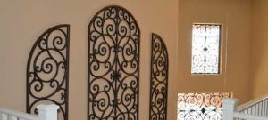 wrought iron wall decor