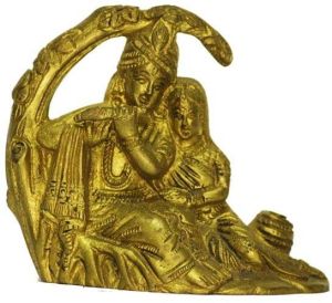 Brass Radha Krishna Statue