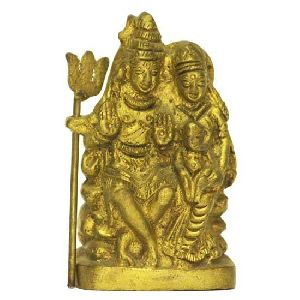 Brass Shiva Parvati Statue