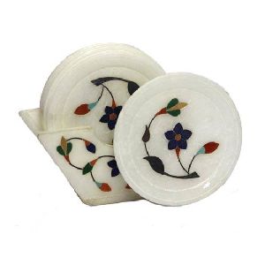 Marble Inlay work tea-Coaster