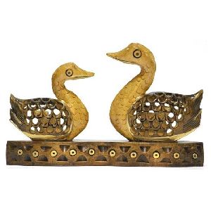 Wooden Duck Statue